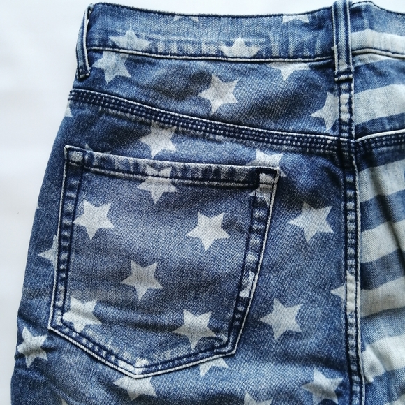 USA Flag Denim Shorts 32 - Picture 2 of 11